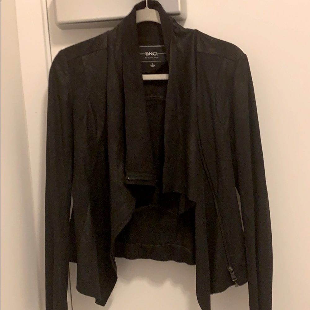 Suede moto jacket